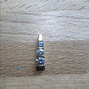 Gold and CZ pendant